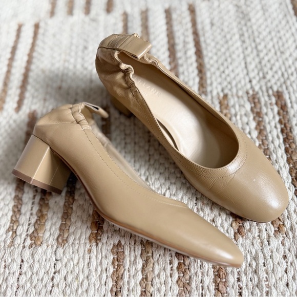 Everlane The Day Heel Beige Leather - Picture 1 of 11